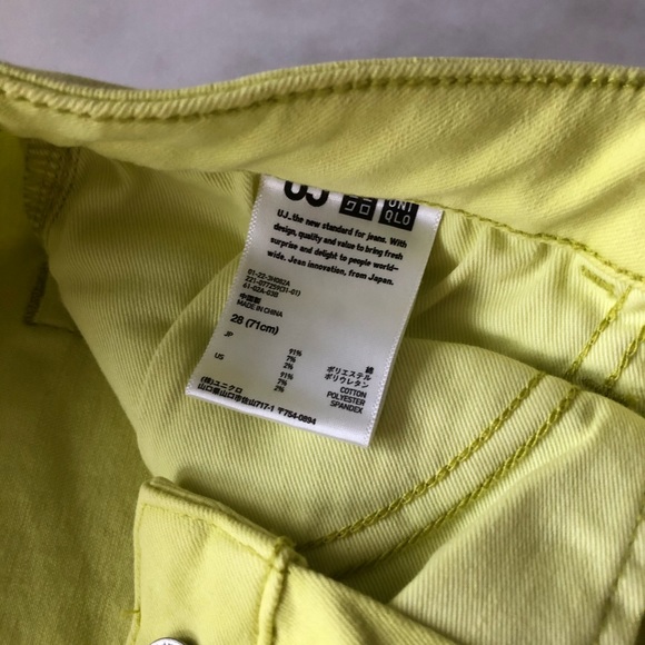 Uniqlo Citron Yellow Jeggings - Picture 2 of 4
